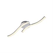 APPLIQUE 2 STELI ONDULATI LED 6W ALLUMINIO