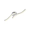 APPLIQUE 2 STELI ONDULATI LED 6W ALLUMINIO