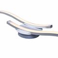 APPLIQUE 2 STELI ONDULATI LED 6W ALLUMINIO