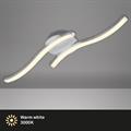 APPLIQUE 2 STELI ONDULATI LED 6W ALLUMINIO