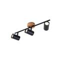 BARRA SPOT MURITZ 47CM 3XGU10 METALLO-LEGNO