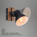 LUCE SPOT 21CM 1XE27 25W NERO