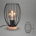 LAMPADA DA TAVOLO 17,5CM 25W NERO