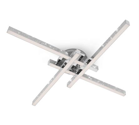 PLAFONIERA LED REY 60x60CM 24W METALLO-CROMO
