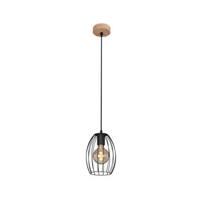 LAMPADA A SOSPENSIONE WAKTU Ø17,5CM 60W NERO