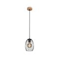 LAMPADA A SOSPENSIONE WAKTU Ø17,5CM 60W NERO