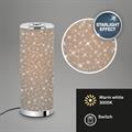 LAMPADA DA TAVOLO A LED CIELO STELLATO 5W CROMO TORTORA