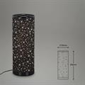 LAMPADA DA TAVOLO A LED CIELO STELLATO 5W CROMO NERO