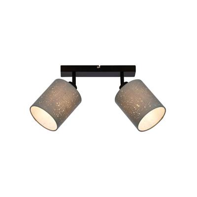 BARRA SPOT VINTAGE 28,5 2XE27 TESSUTO-METALLO