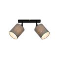 BARRA SPOT VINTAGE 28,5 2XE27 TESSUTO-METALLO