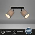 BARRA SPOT VINTAGE 28,5 2XE27 TESSUTO-METALLO