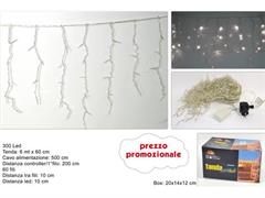 TENDA 300LED 6MT BIANCO LUCE FREDDA