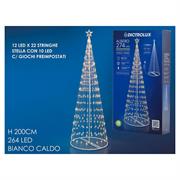 ALBERO 200CM 274LED BIANCO CALDO