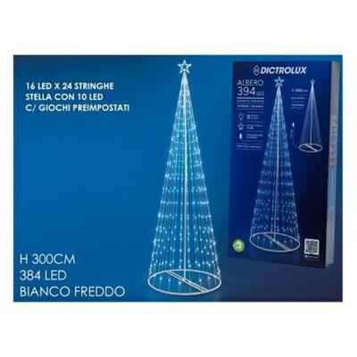 ALBERO 300CM 394LED BIANCO FREDDO