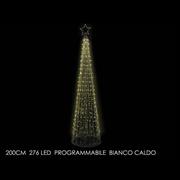 ALBERO 200CM 276LED BIANCO CALDO