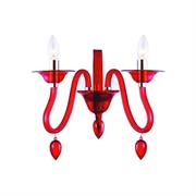 APPLIQUE ESTEFAN ROSSO 2XE14 40W