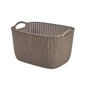 CESTA RETTANGOLARE KNIT L 40x30CM TORTORA CURVER