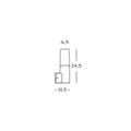 APPLIQUE IN ALTO E27 LINEA STEM GRAFITE