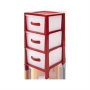 CASSETTIERA FUTURA SLIM 3 CASSETTI ROSSO