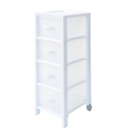 CASSETTIERA FUTURA SLIM 4 CASSETTI BIANCO