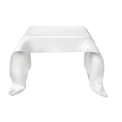 DRAPPEGGI TAVOLO QUADRATO BASSO BIANCO