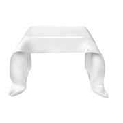 DRAPPEGGI TAVOLO QUADRATO BASSO BIANCO