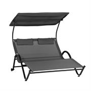 SDRAIO 2 POSTI CON PARASOLE 4X4 197X136X163 GRIGIO