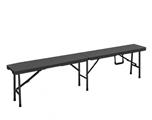 PANCA POLIETILENE CATERING PIEGHEVOLE CM 180x25x43 ANTRACITE