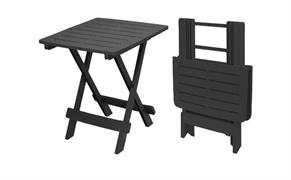 TAVOLO RESINA PIEGHEVOLE TEVERE ANTRACITE CM80X72X70H.
