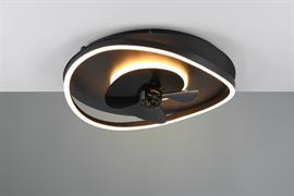SORTLAND PLAFONIERA LED ONDA NERO OPACO