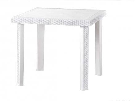 TAVOLO FIGARO RATTAN BIANCO