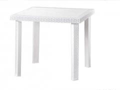 TAVOLO FIGARO RATTAN BIANCO