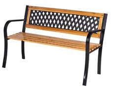 PANCHINA GIARDINO IN FERRO/LEGNO NERO