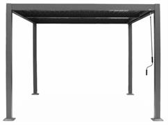 PERGOLA PALMAS 3X3 ANTRACITE