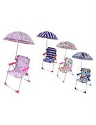 SEDIA C/OMBELLINO BIMBO 37X25X52CM 4 ASS.