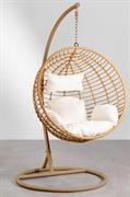 POLTRONA SOSPESA RATTAN C/CUSCINO M.11 BEIGE