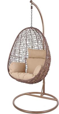 POLTRONA SOSPESA RATTAN C/CUSCINO M.11 MARRONE