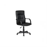 POLTRONA UFFICIO CORNELL IN PVC NERA H.104,5CM