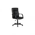 POLTRONA UFFICIO CORNELL IN PVC NERA H.104,5CM
