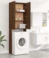 MOBILE LAVATRICE 65X31,5X170CM MARRONE SCURO