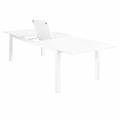 TAVOLO ALLUNGABILE 160/240X90XH.75CM BIANCO CON OTTO SEDIE