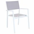 TAVOLO ALLUNGABILE 160/240X90XH.75CM BIANCO CON OTTO SEDIE