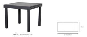 TAVOLO ALLUNGABILE CARDIFF GRIGIO 90/180X90X75CM