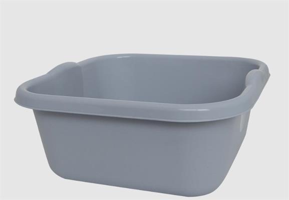 BACINELLA QUADRATA 14LT GRIGIO