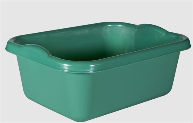 BACINELLA RETTANGOLARE 14LT VERDE SATURO