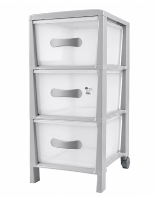 CASSETTIERA FUTURA SLIM 3 CST GRIGIO CHIARO