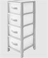 CASSETTIERA FUTURA SLIM 4 CASSETTI GRIGIO CHIARO