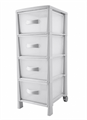 CASSETTIERA FUTURA SLIM 4 CASSETTI GRIGIO CHIARO