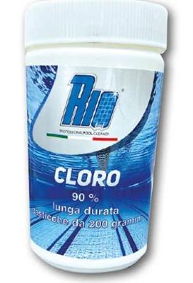 CLORO 90% PASTIGLIE DA 200gr. 1kg.