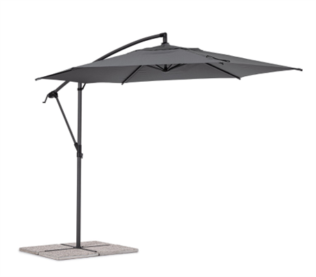 OMBRELLONE BRACCIO TROPEA 3M ANTRACITE-GRIGIO SCURO